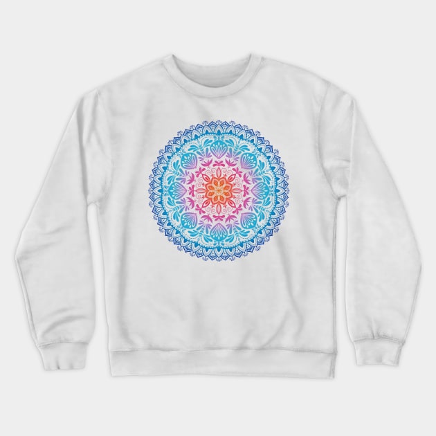 Rainbow mandala Crewneck Sweatshirt by CalliLetters